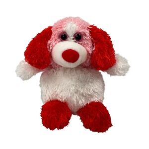Russ Haley Hugs Yummy Luvvies Plush Pink & Red Puppy Dog 5" Stuffed Animal b